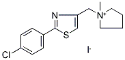 1-([2-(4-CHLOROPHENYL)-1,3-THIAZOL-4-YL]METHYL)-1-METHYLTETRAHYDRO-1H-PYRROLIUM IODIDE Struktur