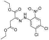 DIETHYL 2-[2-(4,5-DICHLORO-2-NITROPHENYL)HYDRAZONO]SUCCINATE Struktur