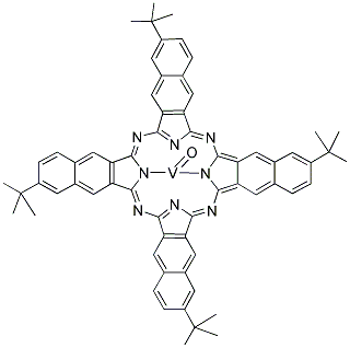 VANADYL 2,11,20,29-TETRA-TERT-BUTYL-2,3-NAPHTHALOCYANINE Struktur