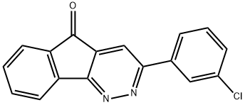 3-(3-CHLOROPHENYL)-5H-INDENO[1,2-C]PYRIDAZIN-5-ONE Struktur