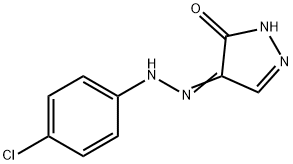 1H-PYRAZOLE-4,5-DIONE 4-[N-(4-CHLOROPHENYL)HYDRAZONE] Struktur