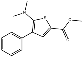 METHYL 5-(DIMETHYLAMINO)-4-PHENYL-2-THIOPHENECARBOXYLATE Struktur