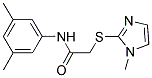 N-(3,5-DIMETHYLPHENYL)-2-[(1-METHYL-1H-IMIDAZOL-2-YL)SULFANYL]ACETAMIDE Struktur