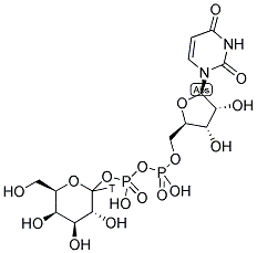 URIDINE DIPHOSPHATE GALACTOSE, [GALACTOSE-1-3H(N)]- Struktur