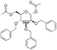 1,6-DI-O-ACETYL-2,3,4-TRI-O-BENZYL-A-D-MANNOPYRANOSE Struktur