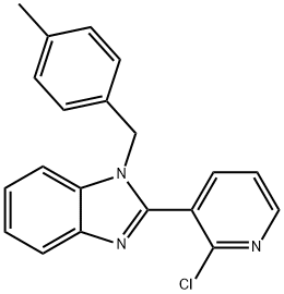 2-(2-CHLORO-3-PYRIDINYL)-1-(4-METHYLBENZYL)-1H-1,3-BENZIMIDAZOLE Struktur