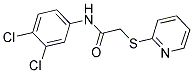 N-(3,4-DICHLOROPHENYL)-2-(2-PYRIDINYLSULFANYL)ACETAMIDE Struktur