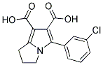 5-(3-CHLOROPHENYL)-2,3-DIHYDRO-1H-PYRROLIZINE-6,7-DICARBOXYLIC ACID Struktur