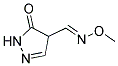 5-OXO-4,5-DIHYDRO-1H-PYRAZOLE-4-CARBALDEHYDE O-METHYLOXIME Struktur