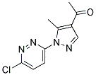 1-[1-(6-CHLOROPYRIDAZIN-3-YL)-5-METHYL-1H-PYRAZOL-4-YL]ETHAN-1-ONE Struktur