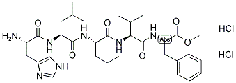 L-HIS-LEU-LEU-VAL-PHE METHYL ESTER DIHCL Struktur