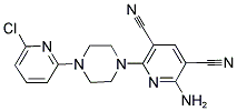 2-AMINO-6-[4-(6-CHLORO-2-PYRIDINYL)PIPERAZINO]-3,5-PYRIDINEDICARBONITRILE Struktur