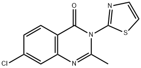 7-CHLORO-2-METHYL-3-(1,3-THIAZOL-2-YL)-4(3H)-QUINAZOLINONE Struktur