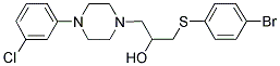 1-[(4-BROMOPHENYL)SULFANYL]-3-[4-(3-CHLOROPHENYL)PIPERAZINO]-2-PROPANOL Struktur