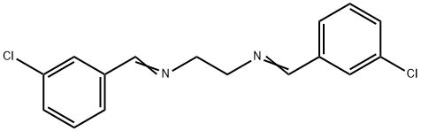 N-[(3-CHLOROPHENYL)METHYLENE]-N-(2-([(3-CHLOROPHENYL)METHYLENE]AMINO)ETHYL)AMINE Struktur