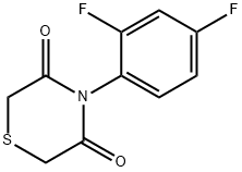 4-(2,4-DIFLUOROPHENYL)-3,5-THIOMORPHOLINEDIONE Struktur