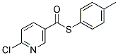 4-METHYLPHENYL 6-CHLOROPYRIDINE-3-CARBOTHIOATE Struktur