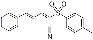 2-((4-METHYLPHENYL)SULFONYL)-5-PHENYLPENTA-2,4-DIENENITRILE Struktur