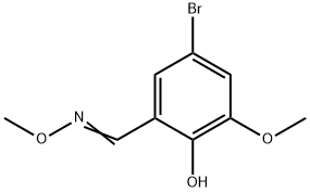 5-BROMO-2-HYDROXY-3-METHOXYBENZENECARBALDEHYDE O-METHYLOXIME Struktur