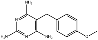 2,6-DIAMINO-5-(4-METHOXYBENZYL)-4-PYRIMIDINYLAMINE Struktur