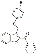 (3-([(4-BROMOPHENYL)SULFANYL]METHYL)-1-BENZOFURAN-2-YL)(PHENYL)METHANONE Struktur