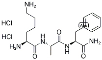 H-LYS-ALA-PHE-NH2 2HCL Struktur