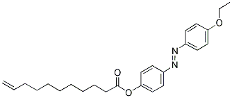 4-ETHOXYPHENYLAZOPHENYL-10-UNDECENOATE Struktur