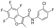 N3-(3-CHLORO-4-FLUOROPHENYL)-4,5,6,7-TETRAFLUORO-2-METHYLBENZO[B]FURAN-3-CARBOXAMIDE Struktur