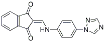 2-(((4-(1,2,4-TRIAZOLYL)PHENYL)AMINO)METHYLENE)INDANE-1,3-DIONE Struktur