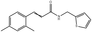 3-(2,4-DIMETHYLPHENYL)-N-(2-THIENYLMETHYL)ACRYLAMIDE Struktur