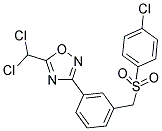 3-(3-([(4-CHLOROPHENYL)SULFONYL]METHYL)PHENYL)-5-(DICHLOROMETHYL)-1,2,4-OXADIAZOLE Struktur