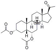 5-BETA-PREGNAN-3-ALPHA, 6-ALPHA-DIOL-20-ONE DIACETATE Struktur