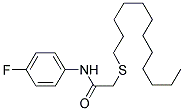 2-(DODECYLSULFANYL)-N-(4-FLUOROPHENYL)ACETAMIDE Struktur