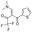 2-[(DIMETHYLAMINO)METHYLIDENE]-4,4,4-TRIFLUORO-1-(2-THIENYL)BUTANE-1,3-DIONE Struktur