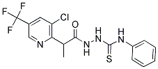 2-(2-[3-CHLORO-5-(TRIFLUOROMETHYL)-2-PYRIDINYL]PROPANOYL)-N-PHENYL-1-HYDRAZINECARBOTHIOAMIDE Struktur