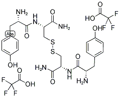 (H-TYR-CYS-NH2)2 2 TFA Struktur