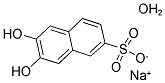 6,7-DIHYDROXY-2-NAPHTHALENESULFONIC ACID SODIUM SALT HEMIHYDRATE Struktur