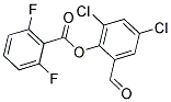 2,4-DICHLORO-6-FORMYLPHENYL 2,6-DIFLUOROBENZOATE Struktur