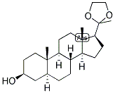 5-ALPHA-PREGNAN-3-BETA-OL-20-ONE ETHYLENE KETAL Struktur