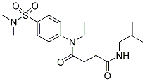 5-(DIMETHYLAMINOSULPHONYL)-2,3-DIHYDRO-N-(2-METHYLPROP-2-ENYL)-C-OXO-1-(1H)-INDOLEBUTANAMIDE Struktur