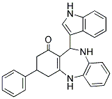 2,10-DIAZA-9-INDOL-3-YL-5-PHENYLTRICYCLO[9.4.0.0(3,8)]PENTADECA-1(11),3(8),12,14-TETRAEN-7-ONE Struktur