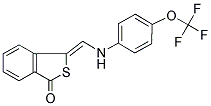 3-([4-(TRIFLUOROMETHOXY)ANILINO]METHYLENE)-2-BENZOTHIOPHEN-1(3H)-ONE Struktur