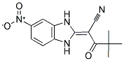 4,4-DIMETHYL-2-(5-NITRO(3-HYDROBENZIMIDAZOL-2-YLIDENE))-3-OXOPENTANENITRILE Struktur