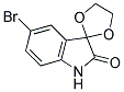 5'-BROMOSPIRO[1,3-DIOXOLANE-2,3'-INDOL]-2'(1'H)-ONE Struktur