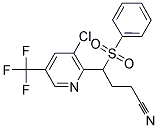 4-[3-CHLORO-5-(TRIFLUOROMETHYL)-2-PYRIDINYL]-4-(PHENYLSULFONYL)BUTANENITRILE Struktur