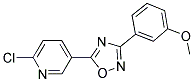 2-CHLORO-5-[3-(3-METHOXYPHENYL)-1,2,4-OXADIAZOL-5-YL]PYRIDINE Struktur