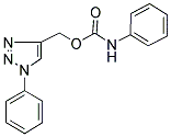 (1-PHENYL-1H-1,2,3-TRIAZOL-4-YL)METHYL N-PHENYLCARBAMATE Struktur