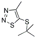 5-(TERT-BUTYLSULFANYL)-4-METHYL-1,2,3-THIADIAZOLE Struktur