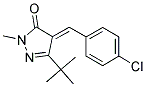 3-(TERT-BUTYL)-4-((4-CHLOROPHENYL)METHYLENE)-1-METHYL-2-PYRAZOLIN-5-ONE Struktur