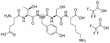 H-GLU-THR-TYR-SER-LYS-OH 2 TFA Struktur